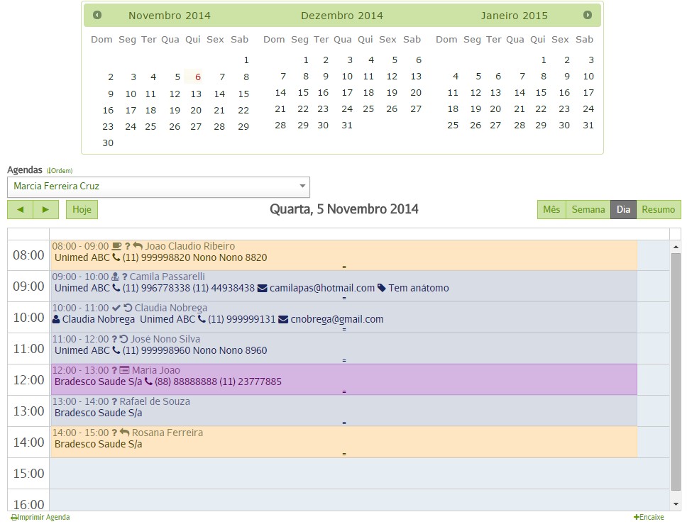 agendamento clínica online